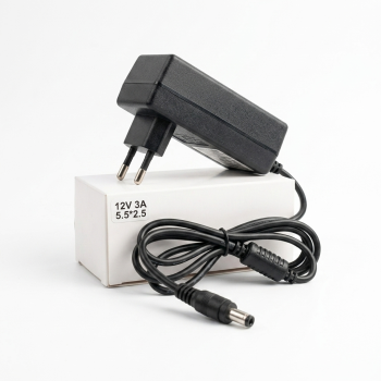12V 3A DVR Power Adapter – 12V DC Output | 5.5×2.5mm DC Connector | CCTV DVR Adapter