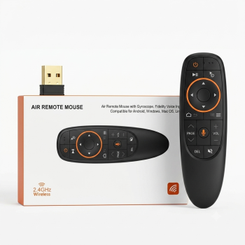 G10 / G10S Wireless Air Mouse Remote with Gyroscope & Voice Control – 2.4GHz Smart Remote for Android TV Box, Smart TV & PC