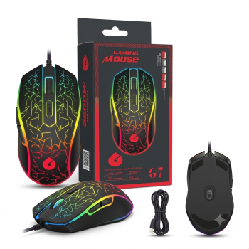G7 RGB Gaming Mouse – Ergonomic Design | RGB Lighting | DPI Button | Precision Gaming Mouse