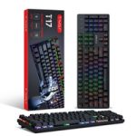 T-WOLF T17 Mechanical Keyboard – Stylish Gaming Keyboard | Responsive Keys for Gaming, Typing & Daily Use
